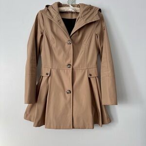 Calvin Klein Hooded Skirted Raincoat